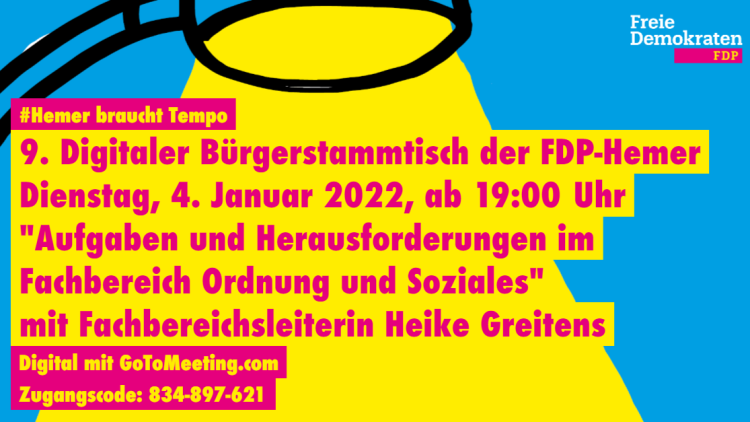 Digitaler Bürgerstammtisch der FDP Hemer