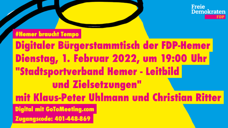 Digitaler Bürgerstammtisch der FDP Hemer